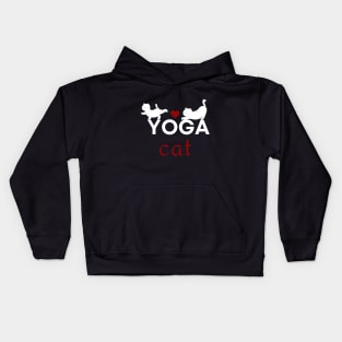Love Cat Yoga Kids Hoodie